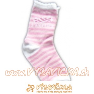 Ponožky klasické s prispôsobiteľným tvarom cukrík Sweettes ružová