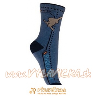 Ponožky klasické snowboardista MAX VOLUTION modrotmavomodrá