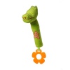 Plyšová hračka BabyOno, 0m+, pískacia s hryzačkou, krokodíl