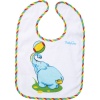 Podbradník so suchým zipsom BabyOno, 3m+, bavlnený, stredná veľkosť, sloník, modrá