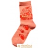 Ponožky klasické s prispôsobiteľným tvarom Hannah Montana srdiečka  Hannah Montana Disney ružovočervená