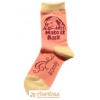 Ponožky klasické s prispôsobiteľným tvarom Hannah Montana ornament Make it Rock ružovožltá