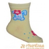 Ponožky protišmykové s protišmykovou vrstvou labky zajačik žltá