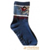 Ponožky protišmykové s protišmykovou vrstvou futbalista FOOT modrá