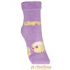 Ponožky froté s patentom kuriatko LiTT fialová