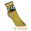 Ponožky protišmykové s protišmykovou vrstvou na oboch stranách autíčko zelená