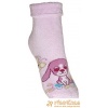Ponožky froté s patentom psík svetloružová
