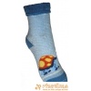 Ponožky protišmykové froté s protišmykovou vrstvou labky s patentom korytnačka svetlomodromodrobiela