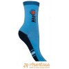 Ponožky klasické lopta NBA tyrkysovomodrotmavomodrá