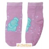 Ponožky protišmykové s protišmykovou vrstvou s vrstvou zo silikónu sloník ružová