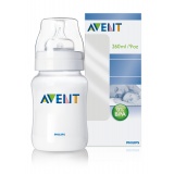 Fľaša pre kojencov AVENT, 1 m+, 260 ml, 2 otvory - pomalý prietok