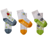 Ponožky protišmykové bavlnené BabyOno, 12-24m, zelená