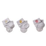 Ponožky bavlnené BabyOno, 0-6m, anjelik, biela