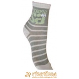 Ponožky protišmykové s protišmykovou vrstvou SPORT ON 62 zelenobéžová