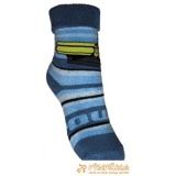 Ponožky froté s patentom buldozér modrosvetlomodrá