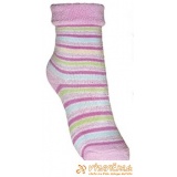 Ponožky froté s patentom svetloružovofialová